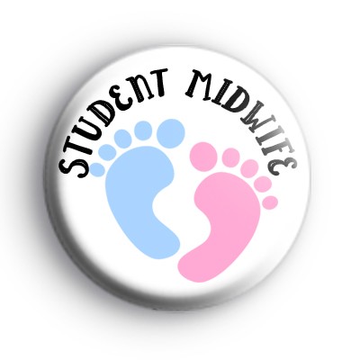 Student Midwife Baby Feet Badge