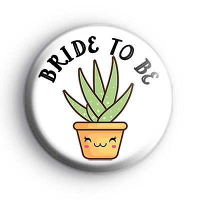 Succulent Bride To Be Badge