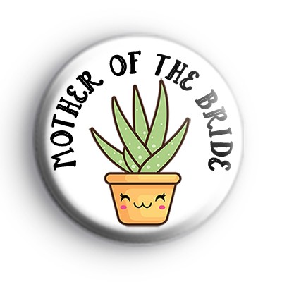 Succulent Mother Of The Bride Badge