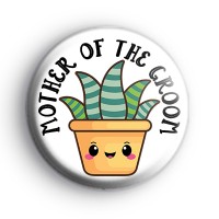 Succulent Mother of the Groom Badge