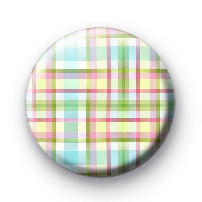 Bright Fresh Plaid Pattern badge