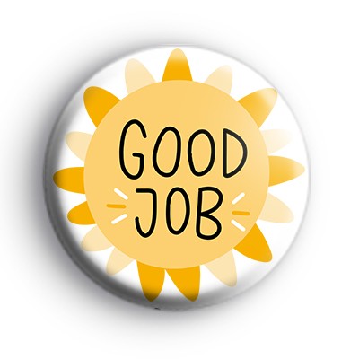 Yellow Good Job Badge
