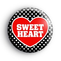 Sweet Heart Love Heart Badges