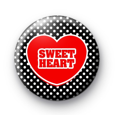 Sweet Heart Love Heart Badges
