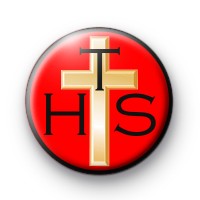 Telling His Story Badge Red