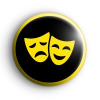 Theatre Happy and Sad Masks Badge