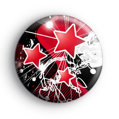 Three Pink Stars Badge