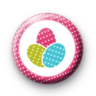 Three Easter Eggs Badges