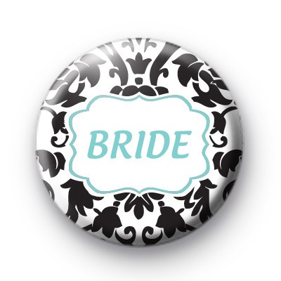 Custom Bride Badge Blue