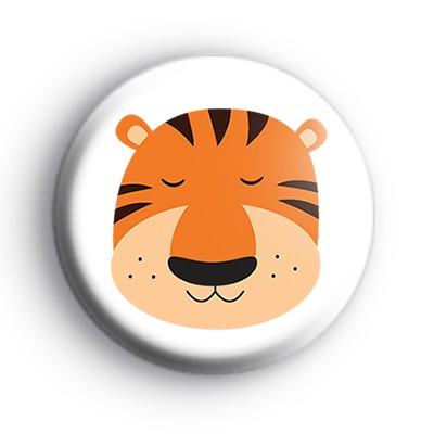 Tiger Big Cat Face Badge