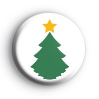 Traditional Green Christmas Tree Badge