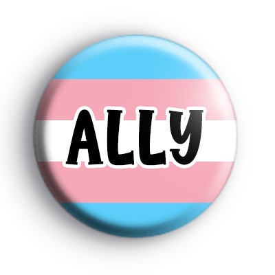 Transgender Ally Pride Flag Badge