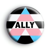 Ally Transgender Pride Flag Badge Button Badges