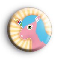 Rainbow Unicorn Button Badge