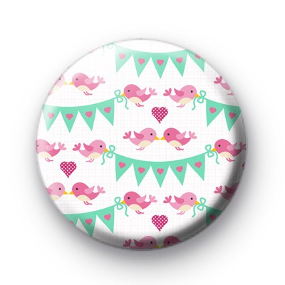 Valentines Bird Bunting Badges