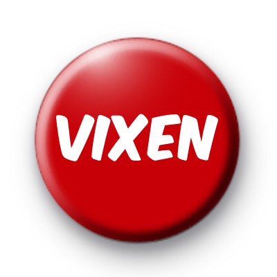 Red Vixen Button Badge