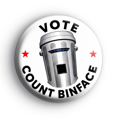 Vote Count Binface Political Badge
