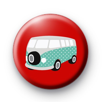 Retro Camper Van Button Badges