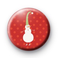 Walking Snowman Badge