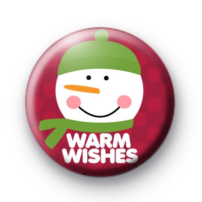 Warm Wishes Snowman 1 Button Badges