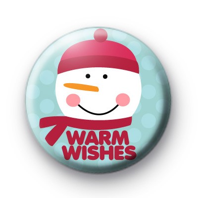 Warm Wishes Snowman 2 Button Badges