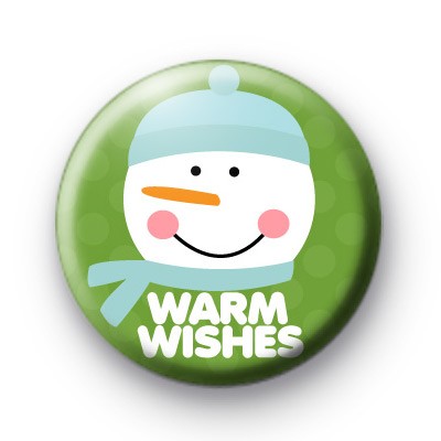Warm Wishes Snowman 3 Button Badges