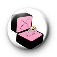 Wedding Ring Bling Button Badges