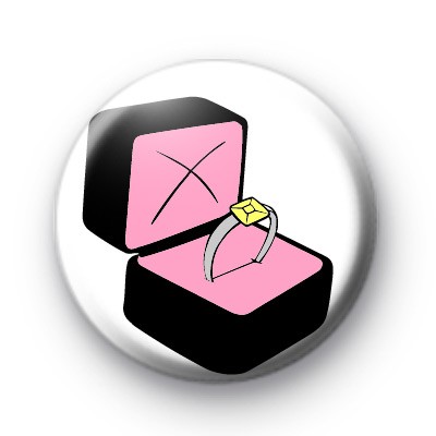 Wedding Ring Bling Button Badges