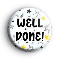 Well Done Star Pattern Badge