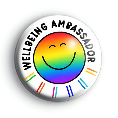 Wellbeing Ambassador Rainbow Sun Badge