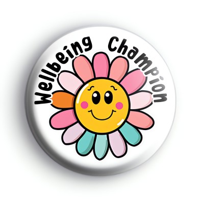 Wellbeing Champion Flower Badge