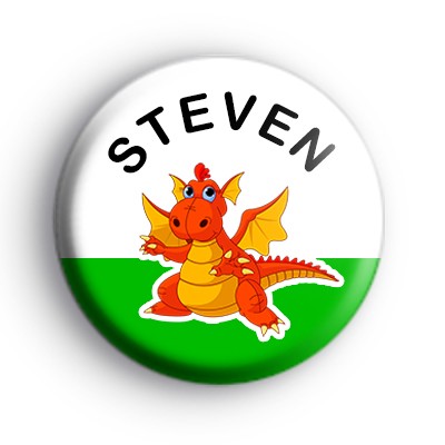 Custom Welsh Dragon Name Badge