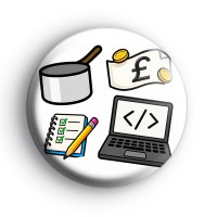 Developing wider life skills badge Button Badges