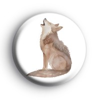 Wild Wolf Button Badge Button Badges