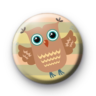 Wise Owl Owl Button Badge