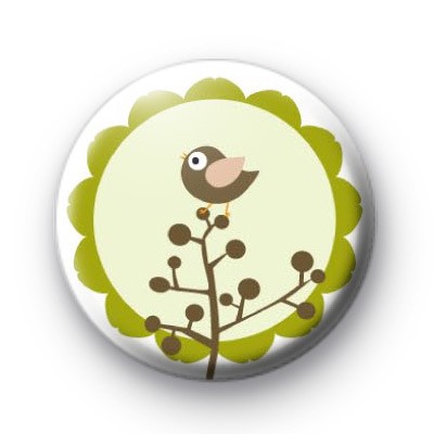Green Woodland Bird Badges
