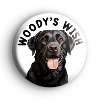 Black Lab Woodys Wishes Badge