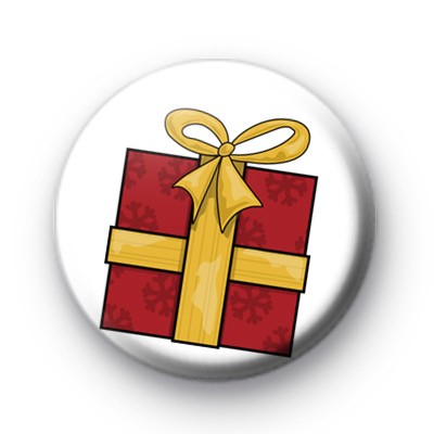 Xmas Pressie Button Badge