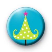 Pink Star Xmas Tree Badges