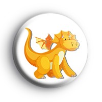 Yellow Dinosaur Badge