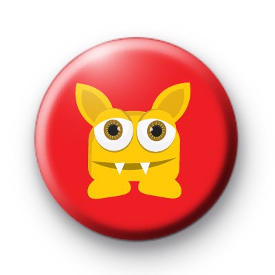 Yellow Monster Button Badges