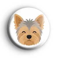 Yorkshire Terrier Dog Badge Button Badges