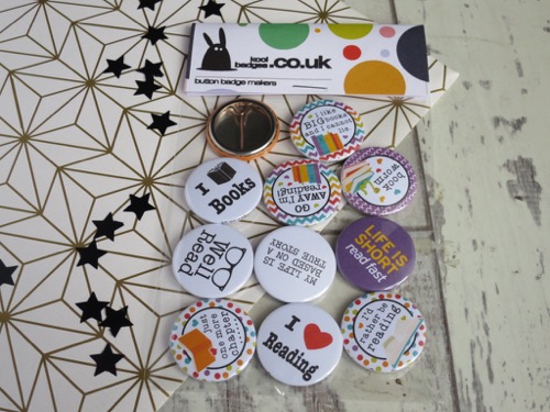Reading & bibliophile badges for a school library